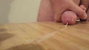 Massive load blown by horny stud