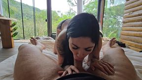 With My Father-in-law in a Cabin, I Sucked His Cock in Secret