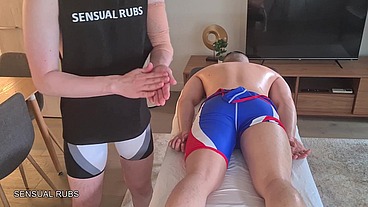 Wrestling Gear and Erotic Massage with Happy ending