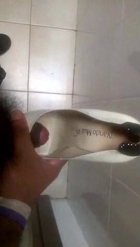 Cum All Over the High Heel Shoe