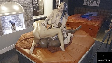 THE DEN SEES EVA MAY AND LIVIE BLAINN TAKE JAY PLAYHARD IN HARDCORE THREESOME