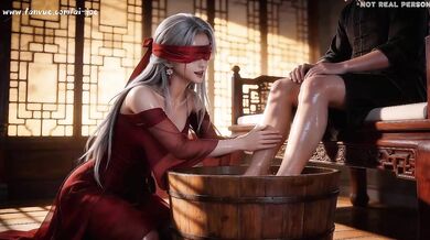 The third episode of the "White-haired Beauty" series is here! Absolutely sure to make you lose control and get extremely aroused AI-generated