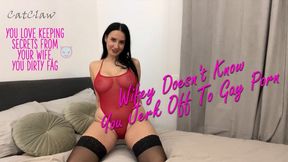 Wifey Doesn't Know You Jerk Off To Gay Porn (1080p)