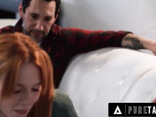 PURE TABOO Creepy Social Worker Dominates Preggy Teen Madi Collins With Her Stepdad - PART 1 + two