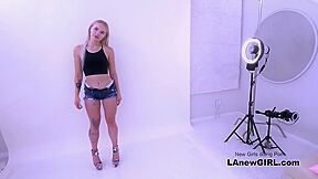 Chick Has Orgasm By Getting Cunt Licked At Her Audition