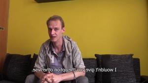 Czech pal tries very hard to please a stranger