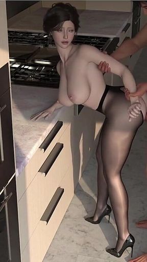 My Stepsister's Boyfriend Fucked Me with His Big Dick.