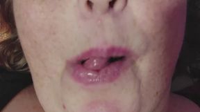 Extreme Close-Up: Playful Tongue Movements & Mouth Exploration