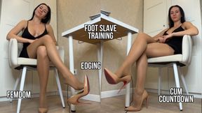 Foot Slave Training: Ignoring & High Heels Worship