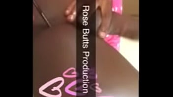 Pencil in ass and playing with my cock - Rose Butts Production