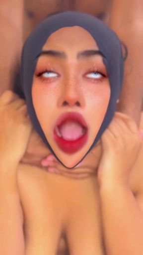 Beautiful MILF Muslim Stepmom &amp; Stepson Enjoyed Real sex In Saudi Arabia   Clip 1
