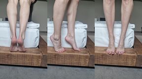 teasing with my toes