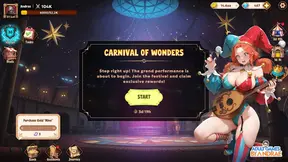 Anime cartoon girls experiment with waifu overlord in a forest