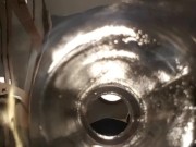 POV - inside anal view test - horny husbands dirty cuckold wet ass hole looks like vagina