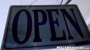 Boner Rion King drilled hard the welcoming shaved pussy of hot milf Preston Lee