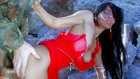 Arab Horny Milf Ass Fucked On The Beach