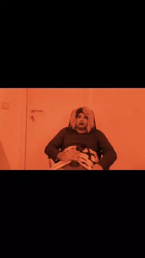 Crossdresser masturbating compilation