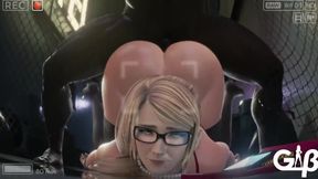 Girl get pounded from behind