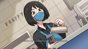 Hazelnut Latte: Male Blows a Shemale Ladyboy Barista at the Counter While She Works - Episode 23