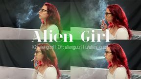 Smoking on a Profile | Alien Girl