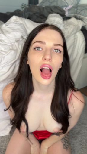 Put a heart if you stuff my throat with your cock