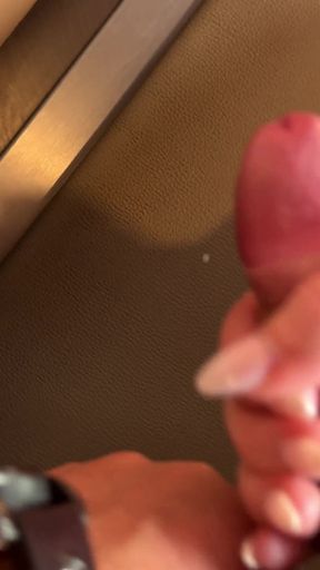 Horny Girl Plays with Cock in Fast Food Restaurant - Risky Public Blowjob:p