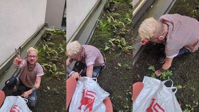 ton petit male alphaen train de jardiner sur un toit dans la ville !!...