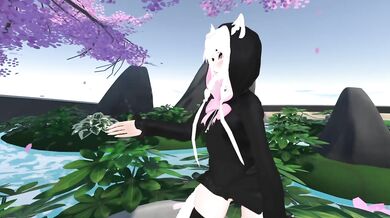 Kitty Girl Dances and Strips