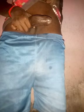 Tamil Tall Handsome guy Shaking his big black Asian cock