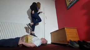 Danielle 4 Pairs Of Sneakers & 2 Of Shoes Half Hour Trample FLOOR CAM (4K)