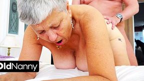 Granny Slut Bags Young Realtor Cock in Bedroom Fuck Fest