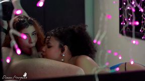 friends who suck together, stay together! - sallys vamp and diana marquez double bj on william vega s cock