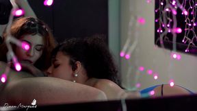 friends who suck together, stay together! - sallys vamp and diana marquez double bj on william vega s cock