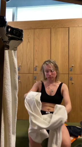 After the Locker Room and Shower, I Take You with Me to the Sauna