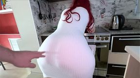 Mature MILF's Dress Displays Big Ass&#x1F351; In Thong: Explicit View