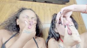 INTERRACIAL SILLY FACE Clash - BY BABE AND VERONICA LINS - CLIP 3