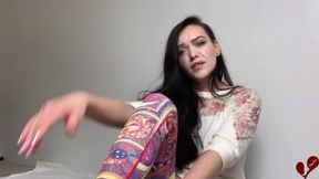 Sexy Self Worship Pink Silver Pedi