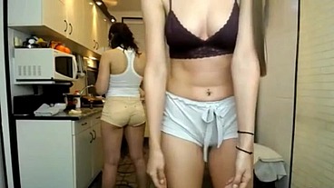 Two lesbians Having fun On Live Webcam