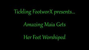 Amazing Maia Feet Worshiped