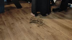 Today Ciela will get a nice surprise , i called Helios a great rigger to tie her up before me and Victoria we will play with her so i let her to Helios to tie her up and with his grace he does a nice…