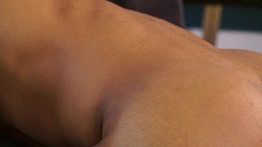 Black Stud Dominic Santos self sucks and cum eats to gay porn stardom