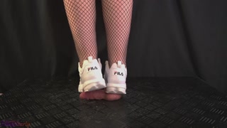 Personal Trainer Cock Trample in FILA Shoes - Shoejob, Ballbusting, CBT, Stomp, Trampling, Crush