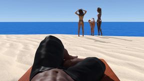 Tacos: Pleasant Sunny Day on the Beach with the Swinger Couple and the Sexy Hotties in Bikini - Episode 78
