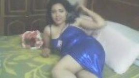 My sexy chick with big tits gave me a bellydance as a gift