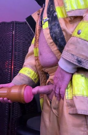 Firefighter Fleshlight Fun and Cum