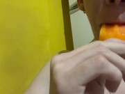 Big Cock with Ice Cream Masturbation