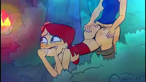 Teen Braces Babe Zoey Gets Doggy Style Action With Futanari Eva From Total Drama Island