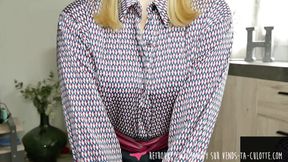 Vends-ta-culotte - Stunning French hottie has fun humiliating you by guiding your masturbation