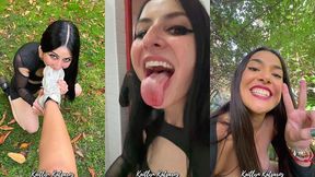 public fun with nuria in spain