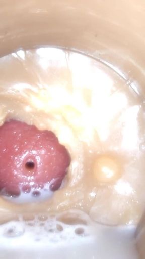 Camera 4K in Anal Cervix POV, Tiny Cucked by Giant ''couple'', Cum in Anal and Creampie - Asmr